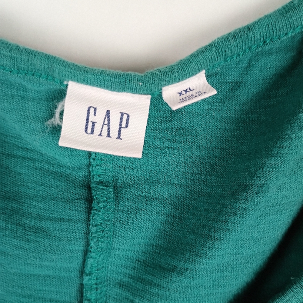 ❗️Women's GAP Scoopneck Sleeveless Midi Dress Jade stone green Size XXL - Picture 3 of 5